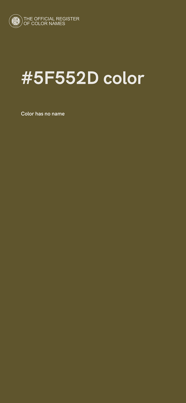 #5F552D color image