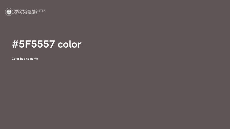 #5F5557 color image