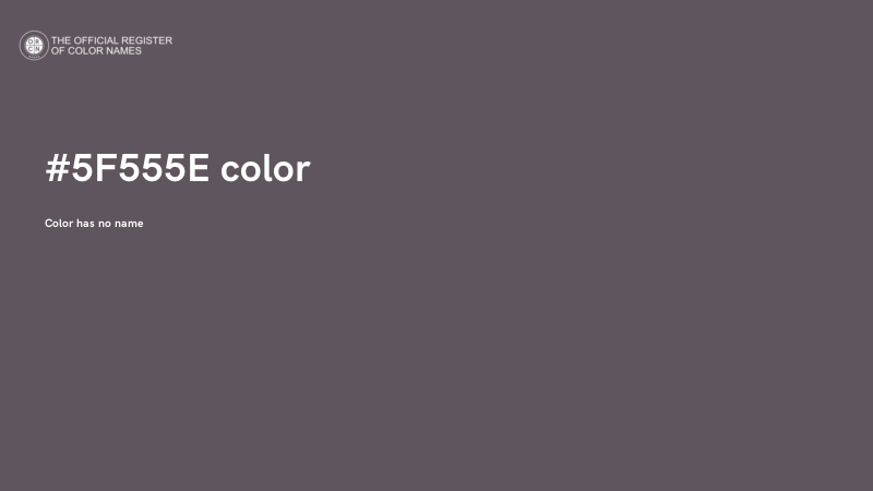 #5F555E color image