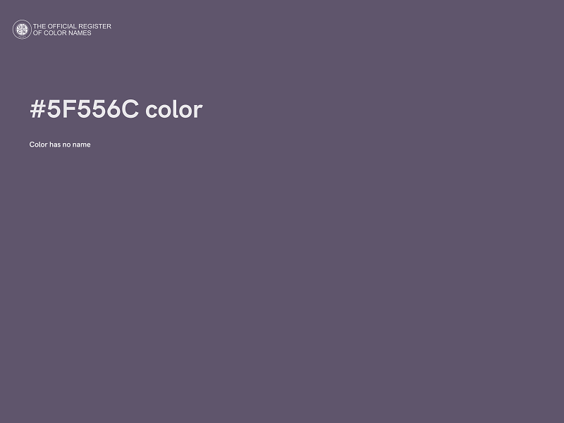 #5F556C color image