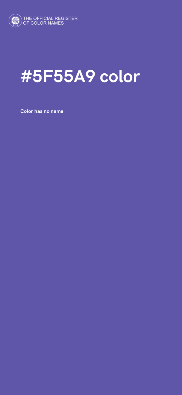 #5F55A9 color image