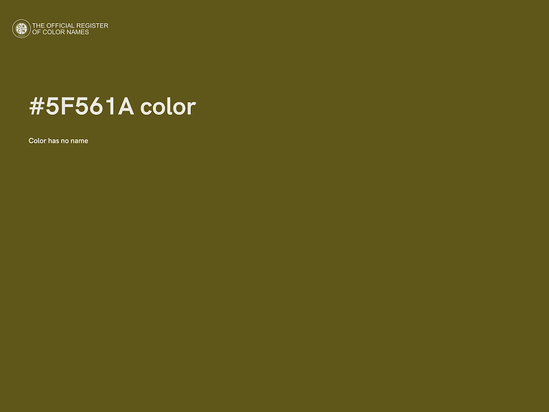 #5F561A color image