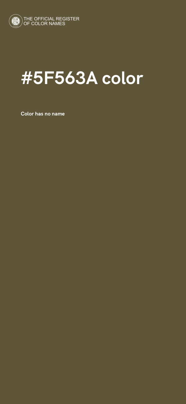 #5F563A color image