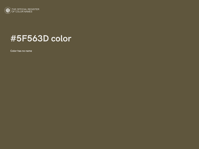 #5F563D color image