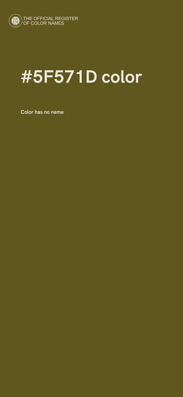 #5F571D color image