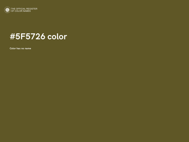 #5F5726 color image