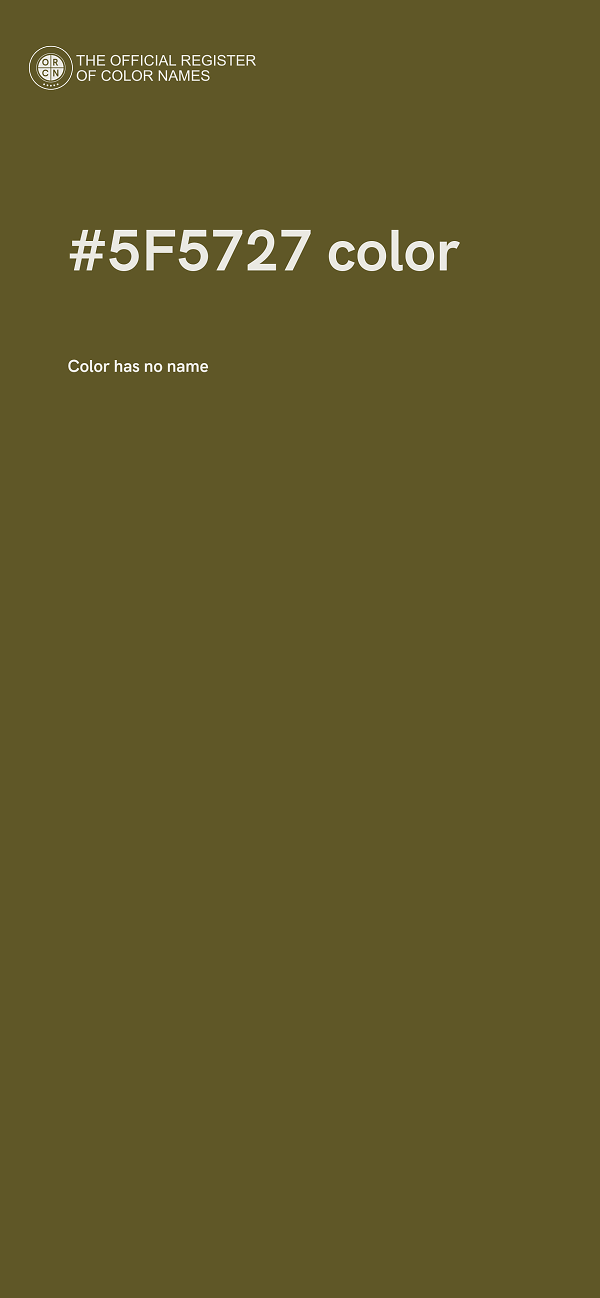 #5F5727 color image