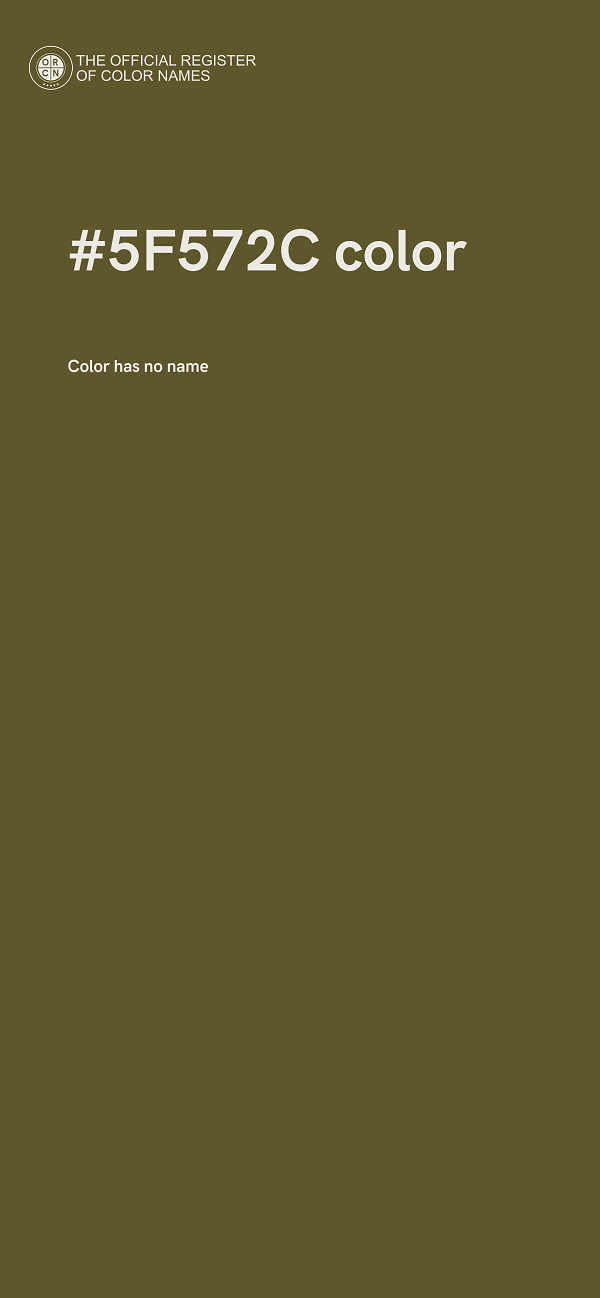 #5F572C color image