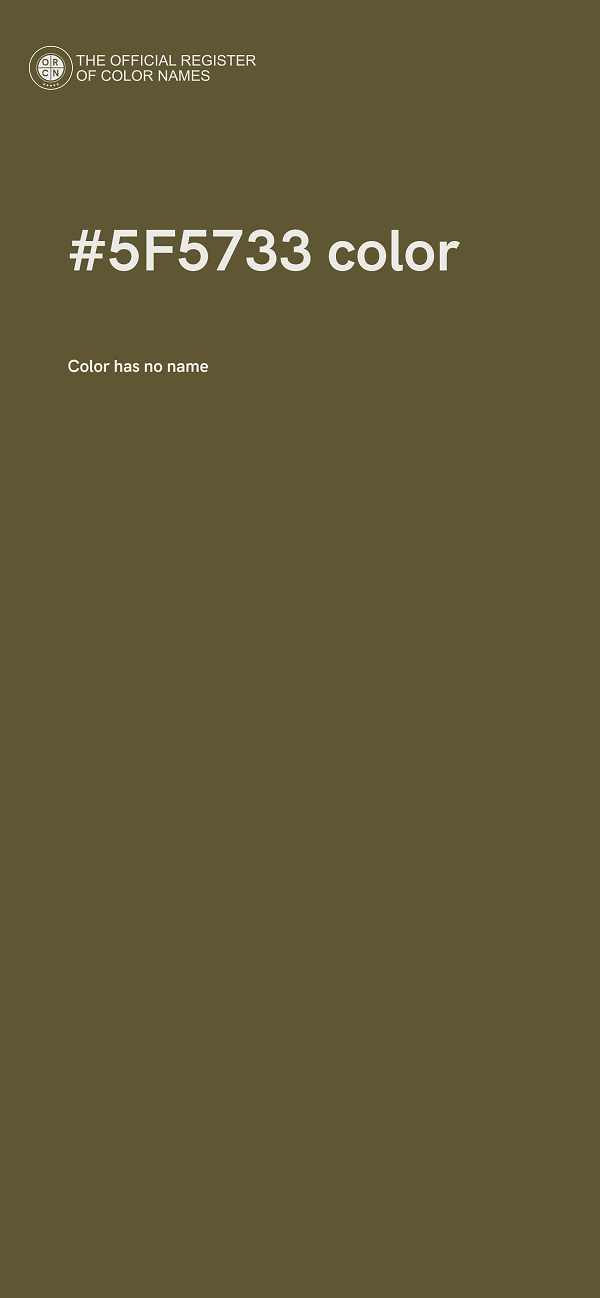 #5F5733 color image