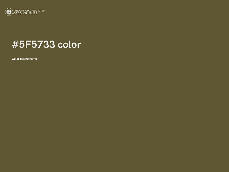 #5F5733 color image
