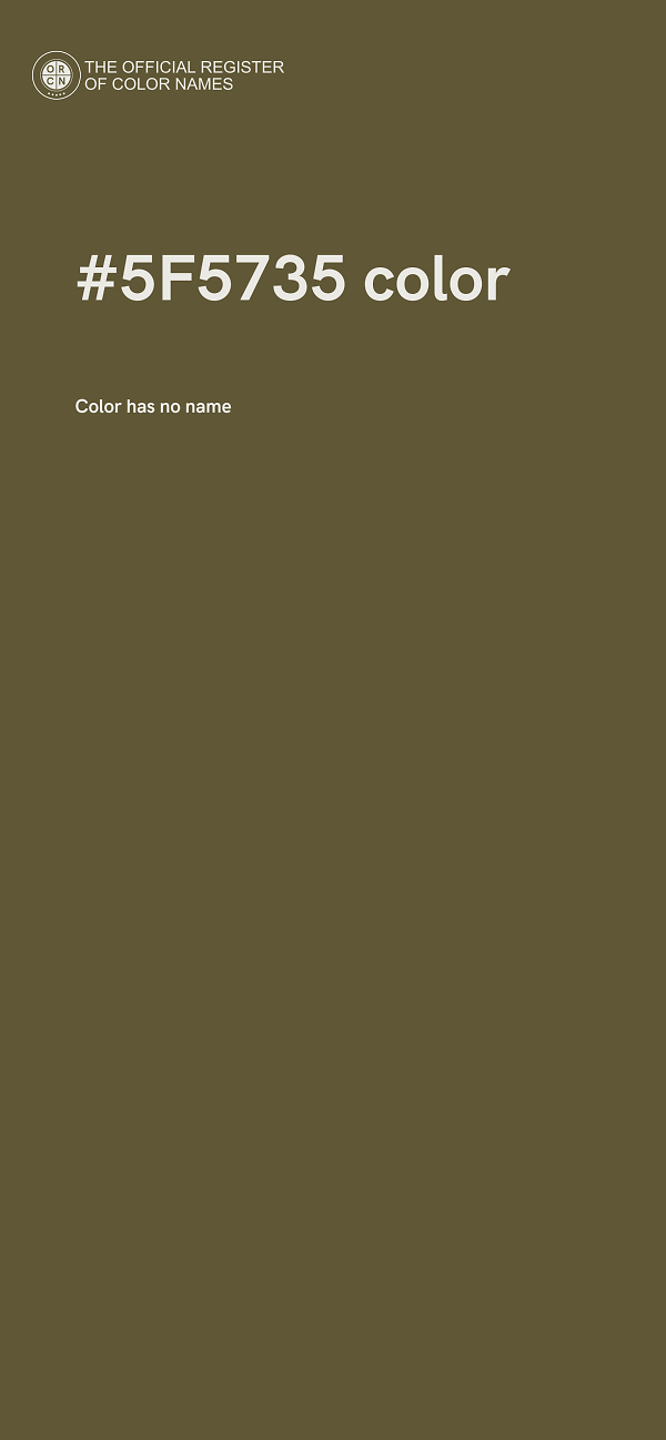 #5F5735 color image