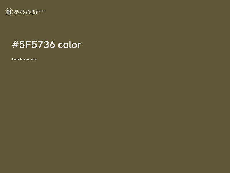 #5F5736 color image