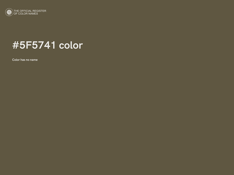 #5F5741 color image