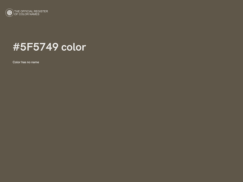#5F5749 color image