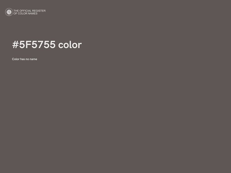 #5F5755 color image