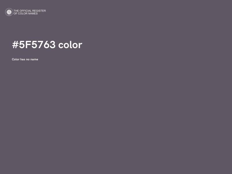 #5F5763 color image