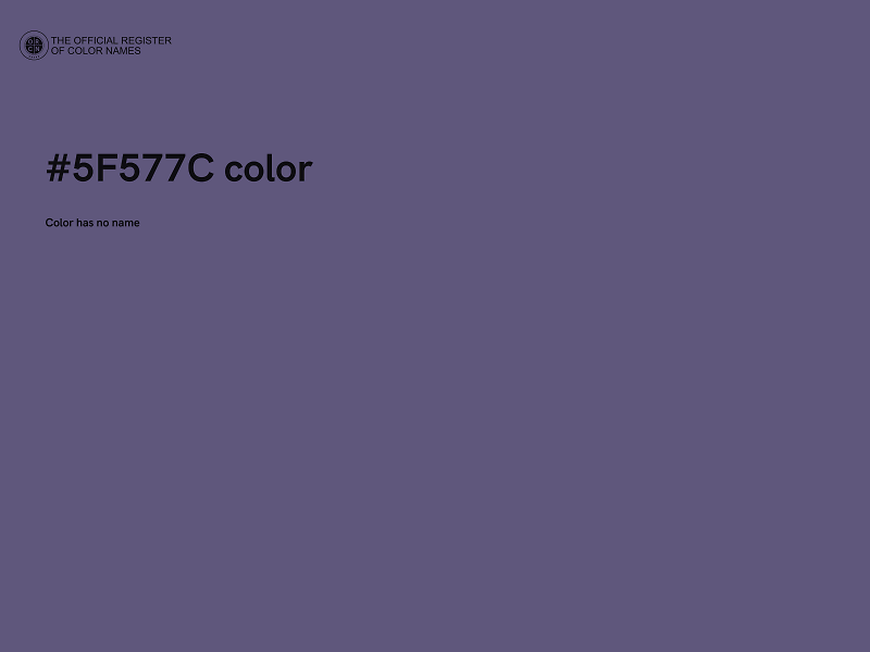#5F577C color image