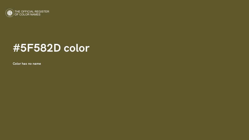 #5F582D color image