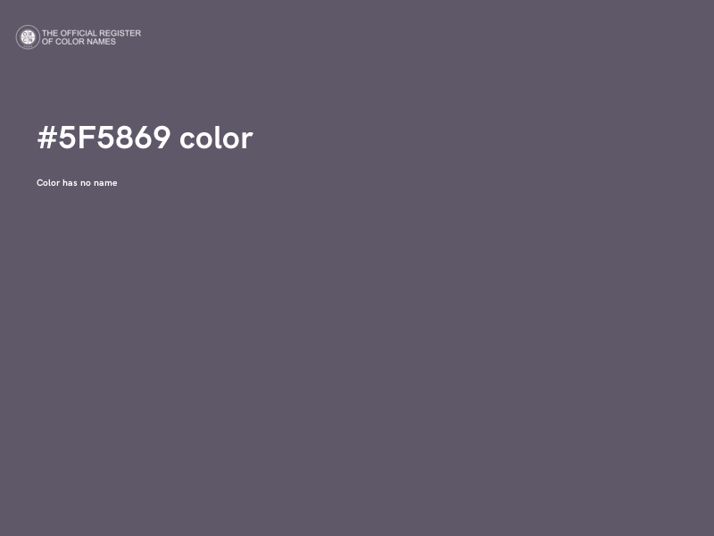 #5F5869 color image