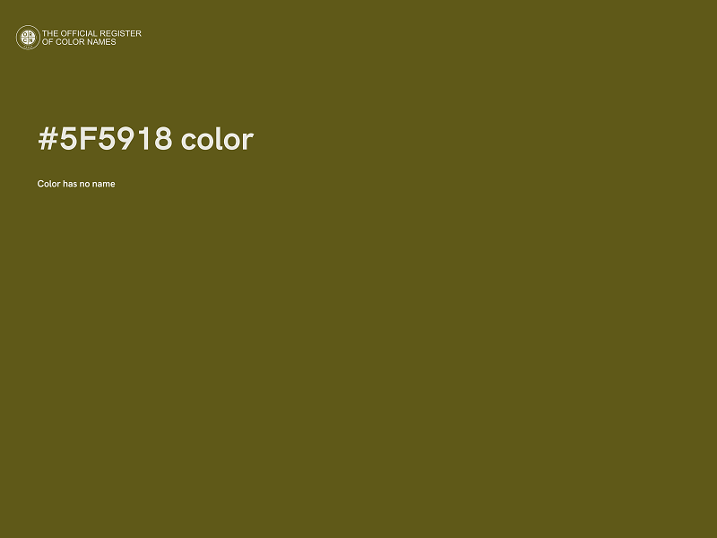#5F5918 color image