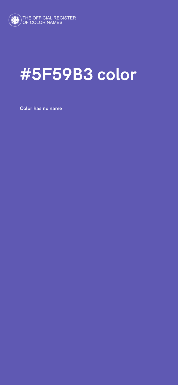 #5F59B3 color image