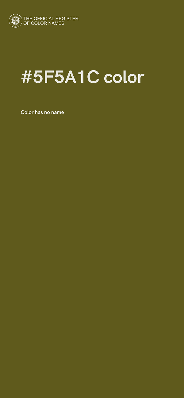 #5F5A1C color image