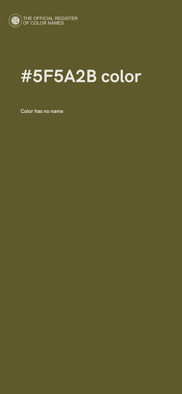 #5F5A2B color image