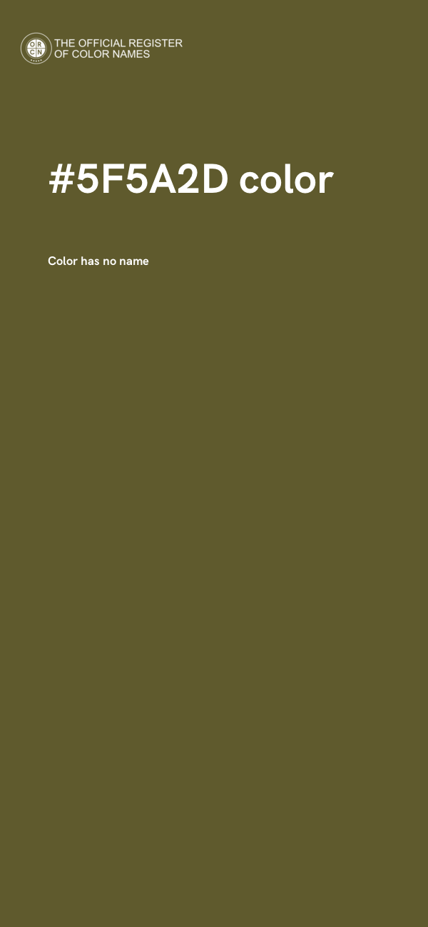 #5F5A2D color image
