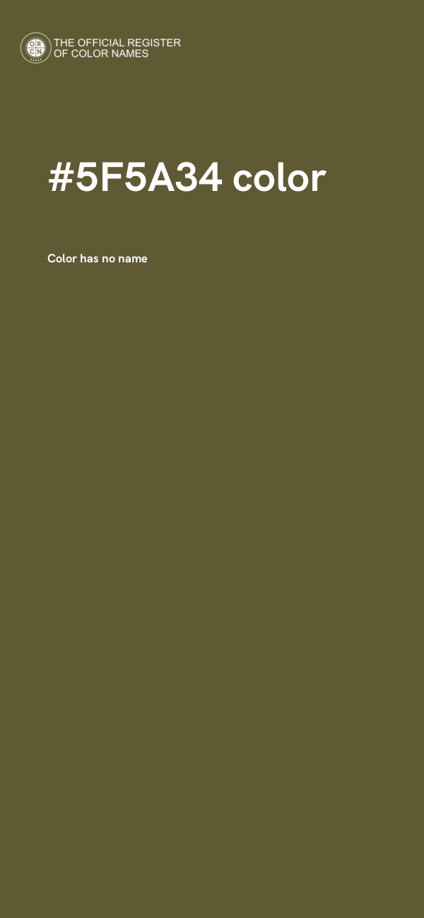 #5F5A34 color image
