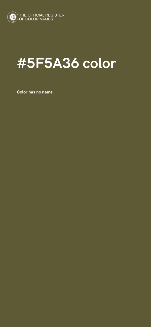 #5F5A36 color image