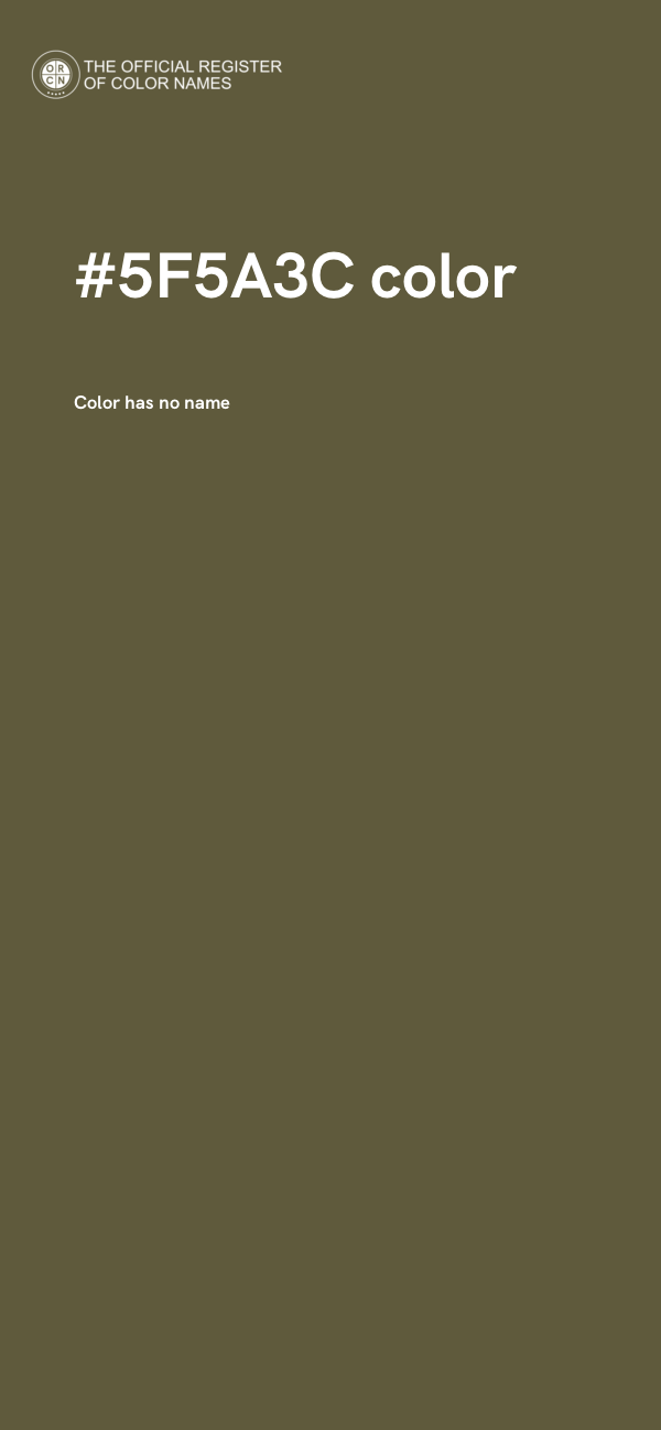 #5F5A3C color image