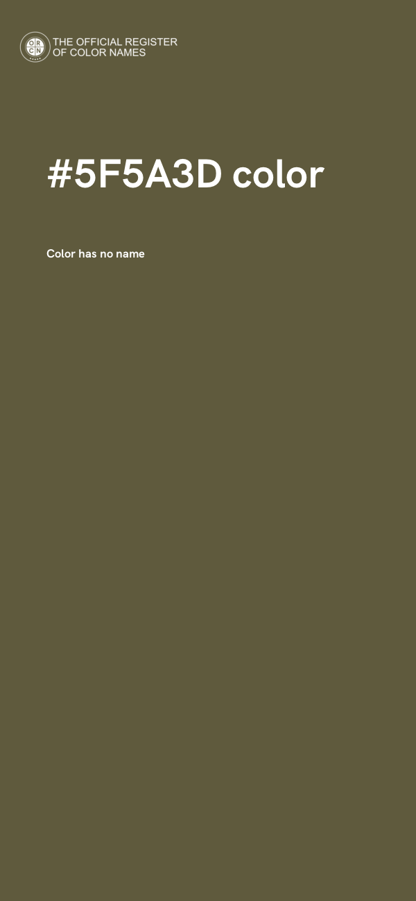 #5F5A3D color image