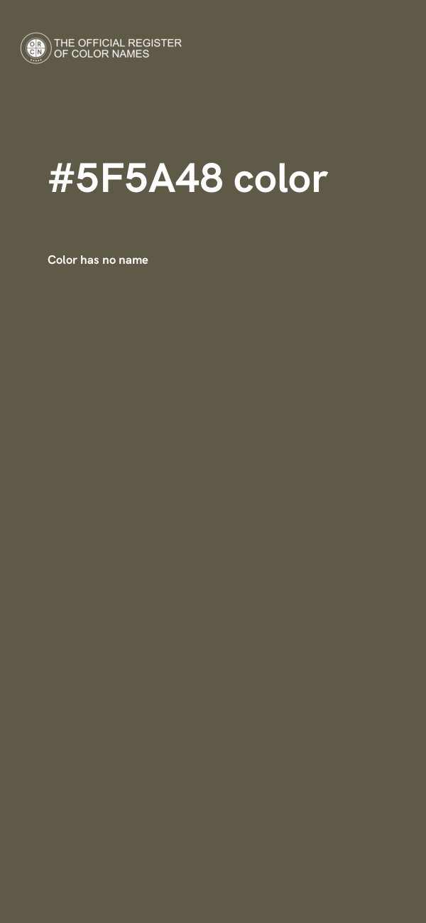 #5F5A48 color image