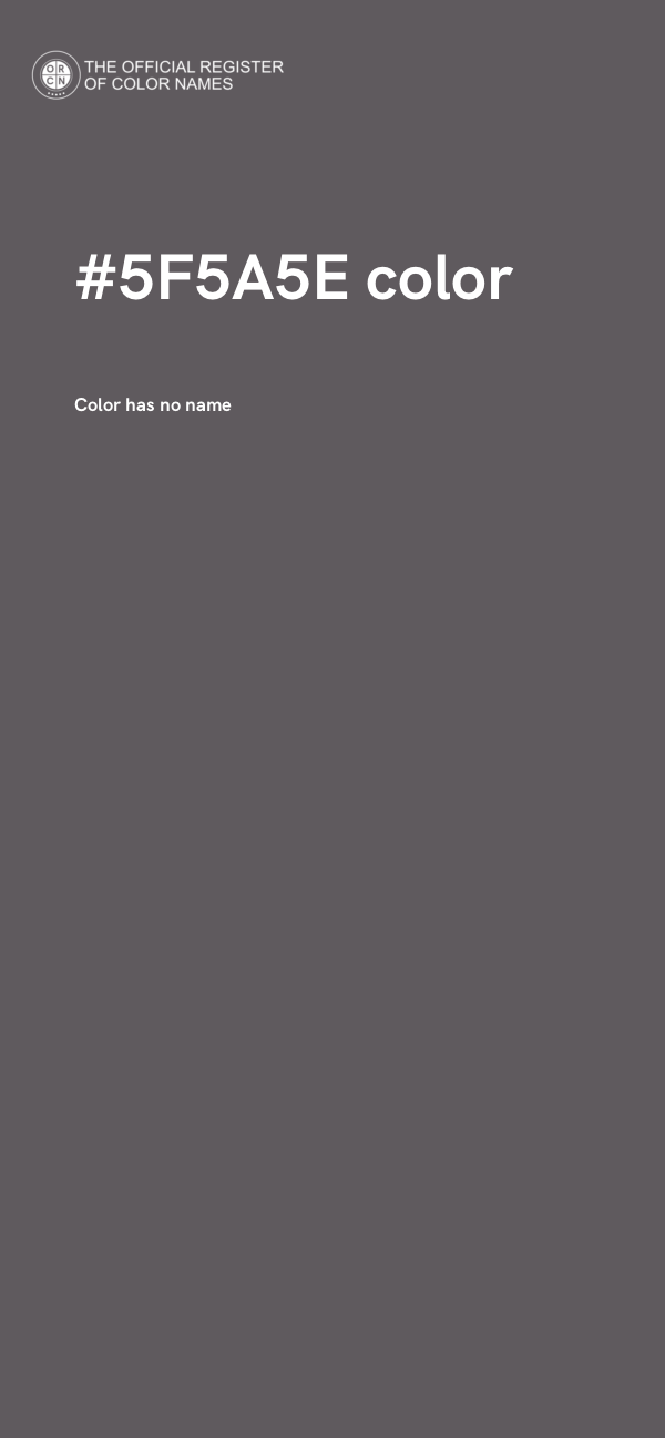 #5F5A5E color image
