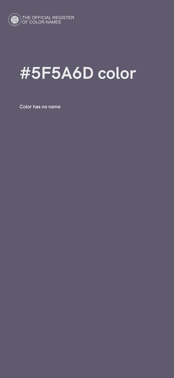 #5F5A6D color image