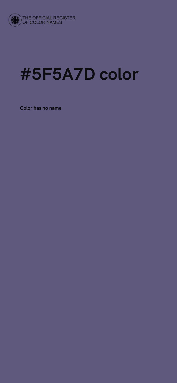 #5F5A7D color image