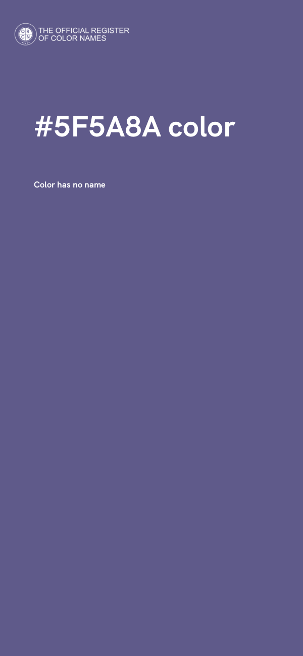 #5F5A8A color image