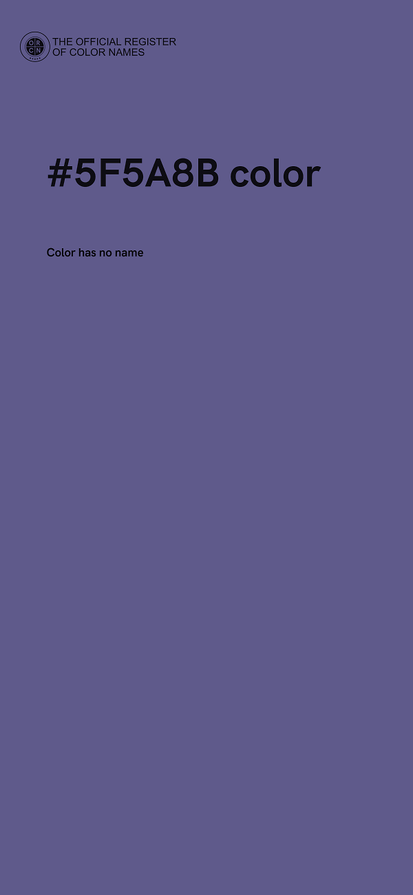 #5F5A8B color image