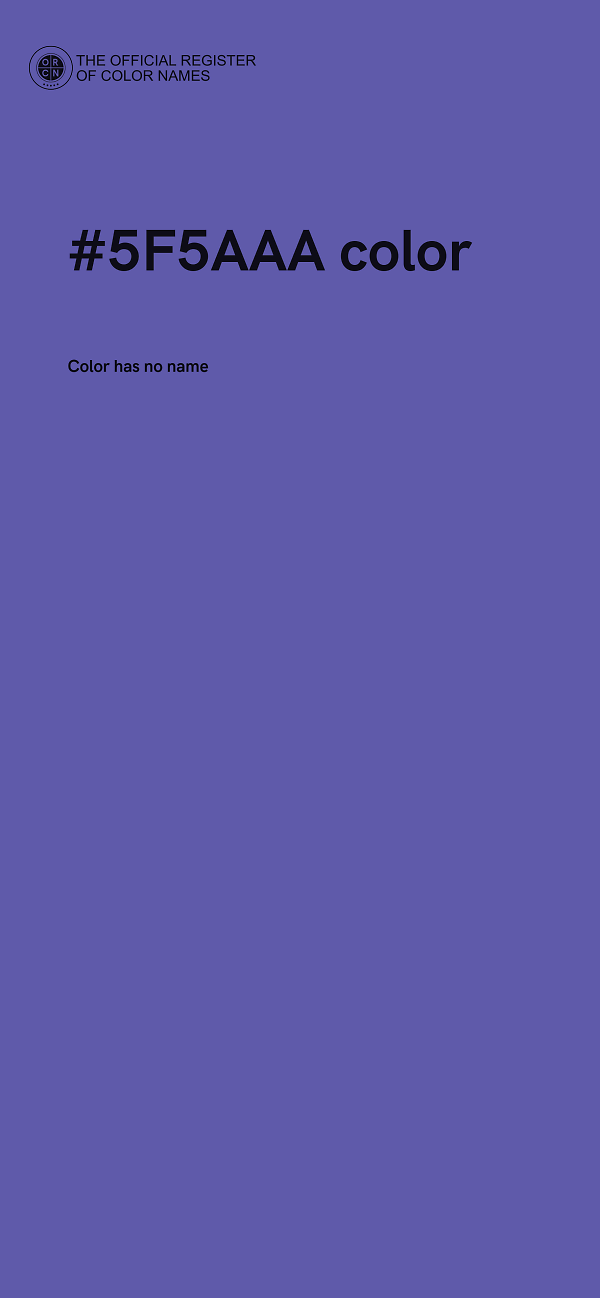 #5F5AAA color image