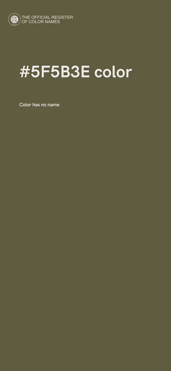#5F5B3E color image