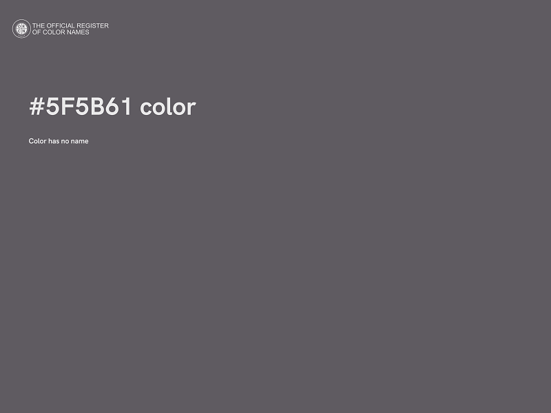 #5F5B61 color image