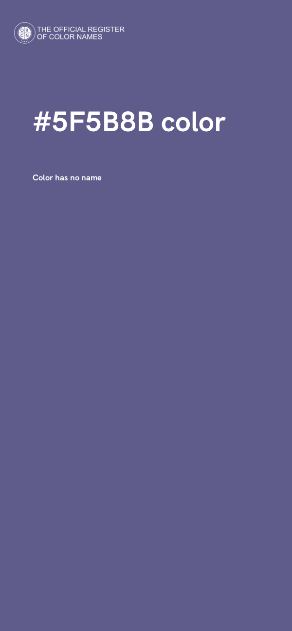 #5F5B8B color image