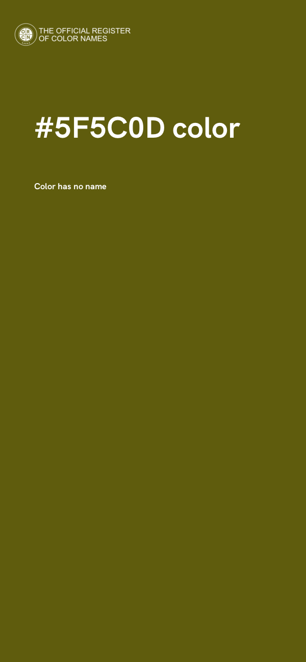 #5F5C0D color image