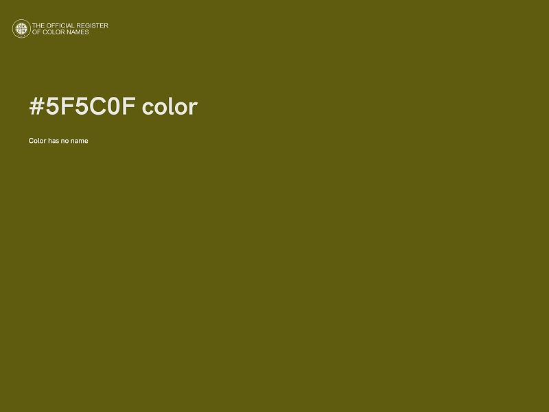 #5F5C0F color image