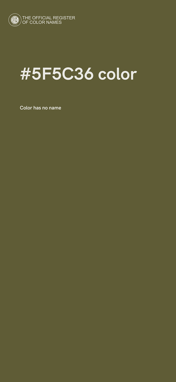 #5F5C36 color image