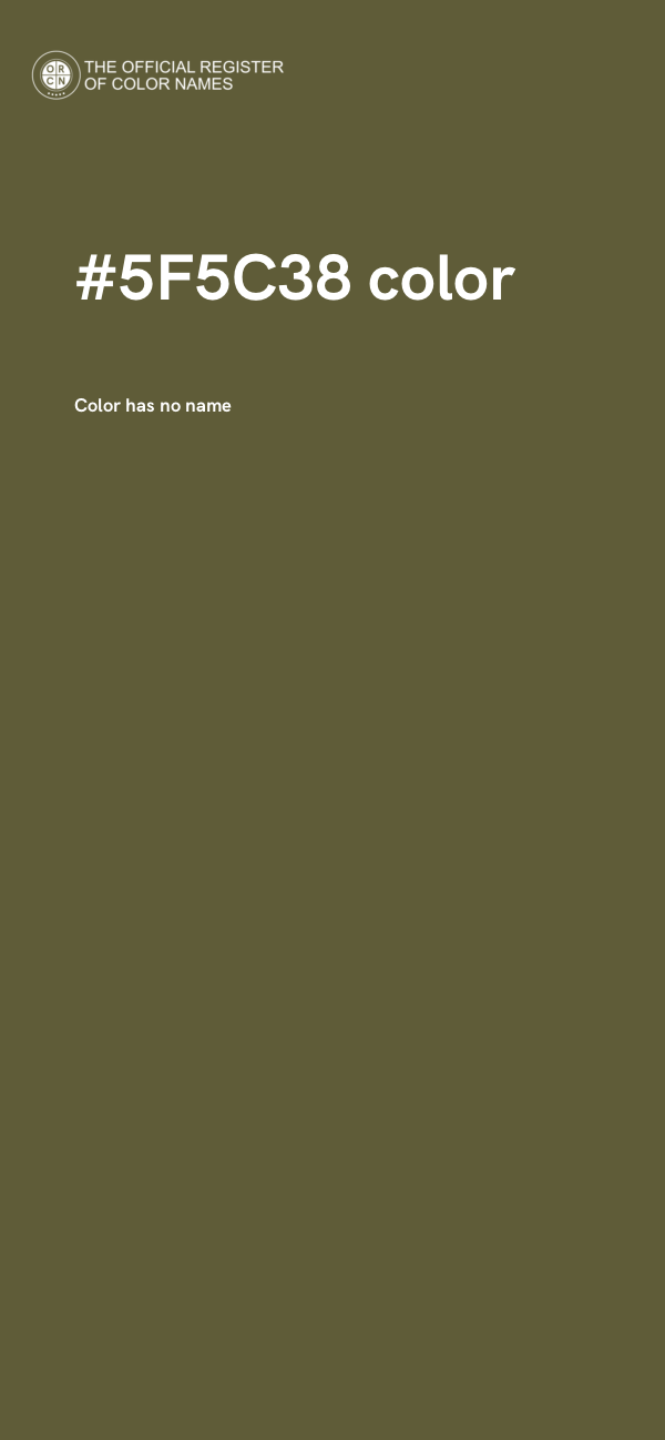 #5F5C38 color image