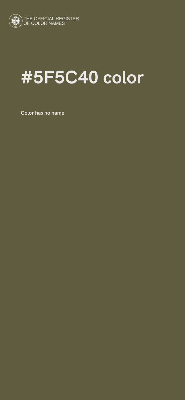 #5F5C40 color image