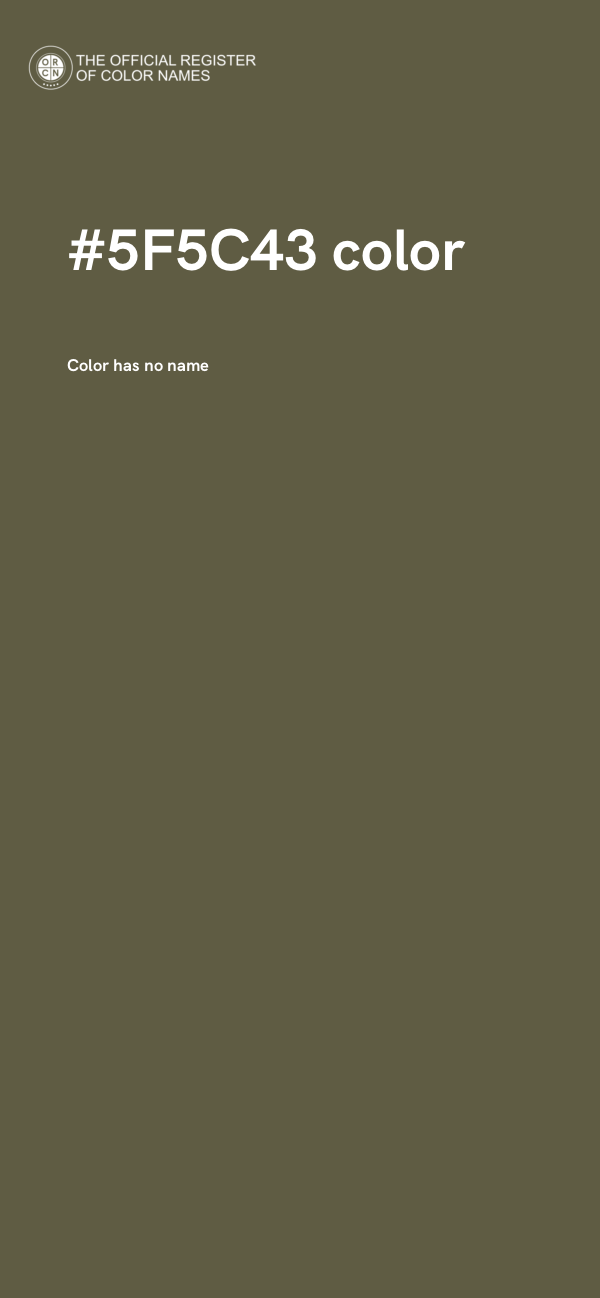#5F5C43 color image