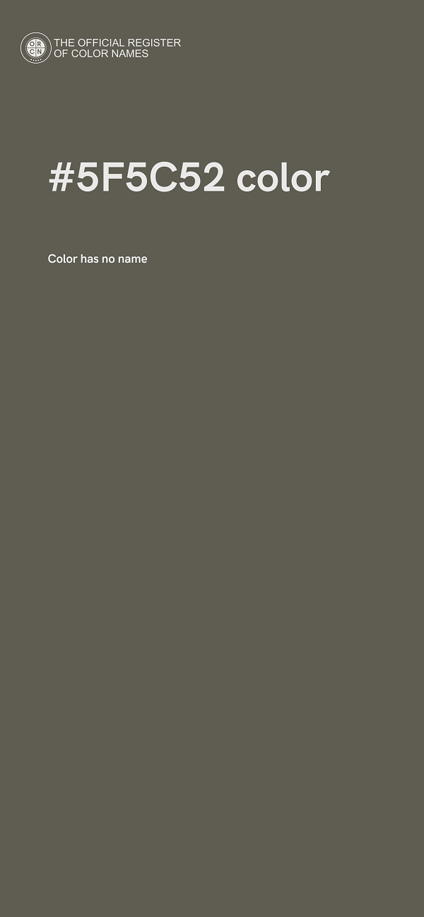#5F5C52 color image