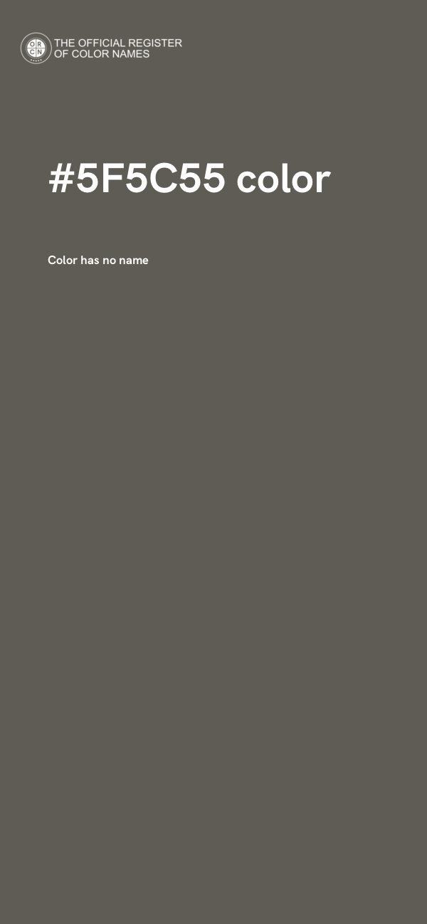 #5F5C55 color image